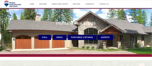 A web design project in Whitefish Montana